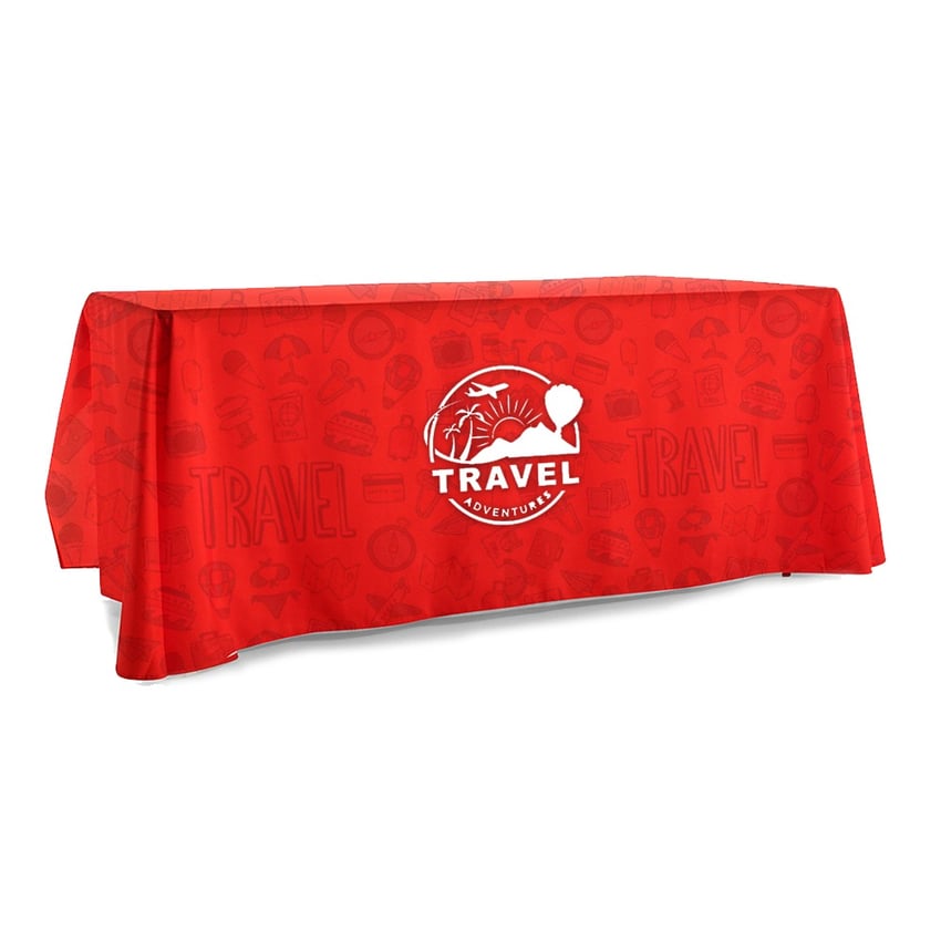 Branded Tablecloth for Trade Shows and Events – Monza™ Standard Polyester Tablecloth