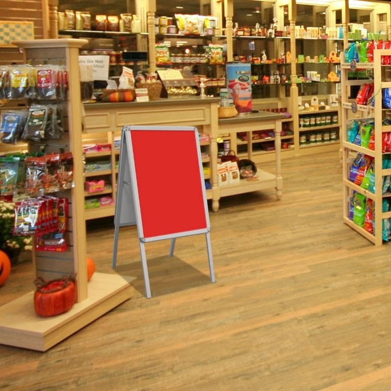 A-frame display, banner stand, and portable display
