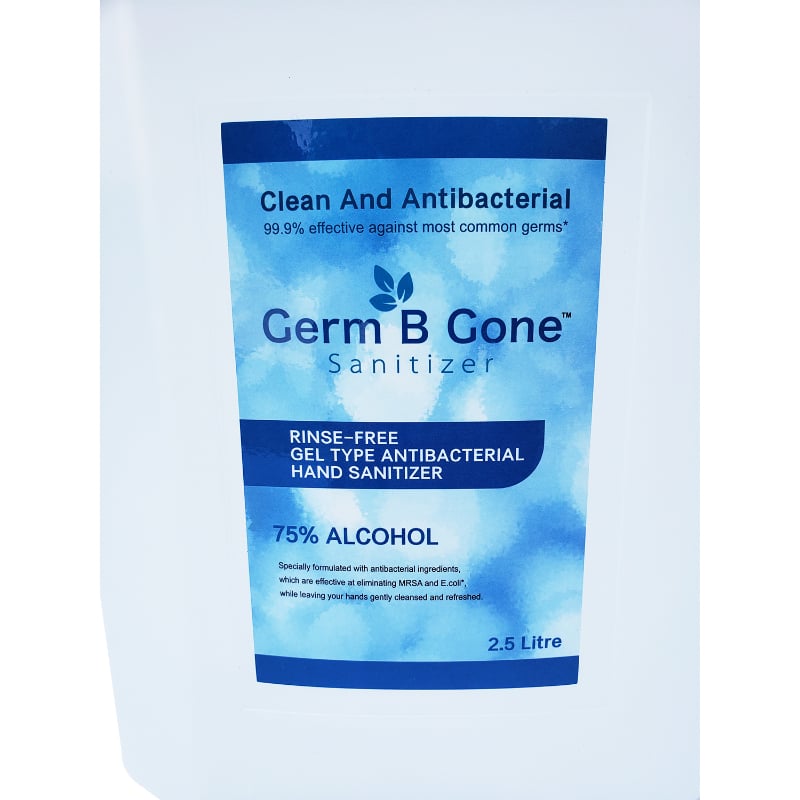 Alcohol Hand Sanitizer Gel 2.5 Liter Gallon