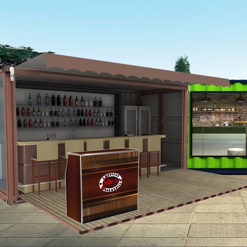 Custom Mobile Bar Stand