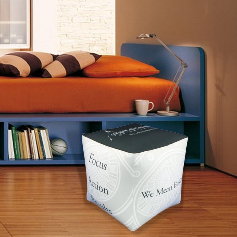 Custom Bean Bag Ottoman Cube