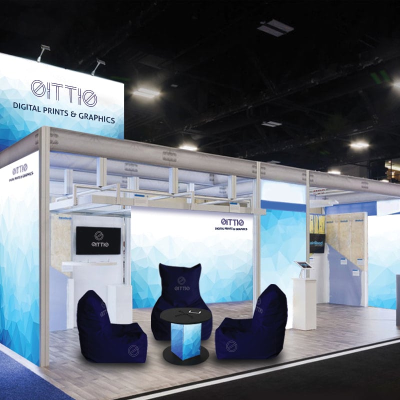 Custom Bean Bag at Trade Show