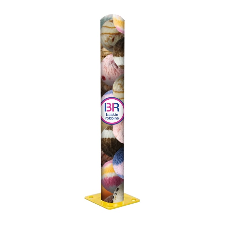 Stretch Fabric Bollard Cover