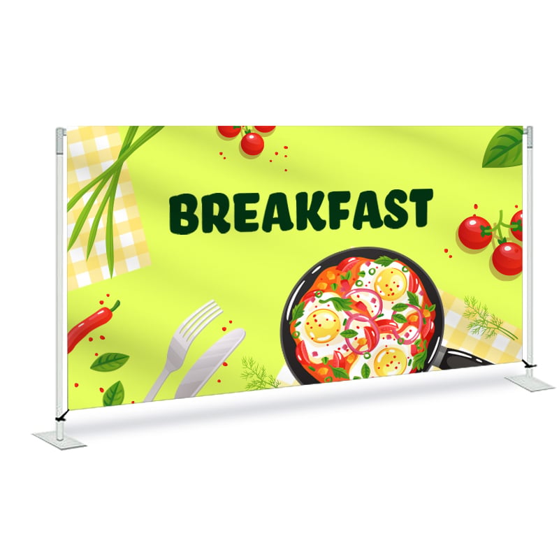 Breakfast Print Fabric Barrier System