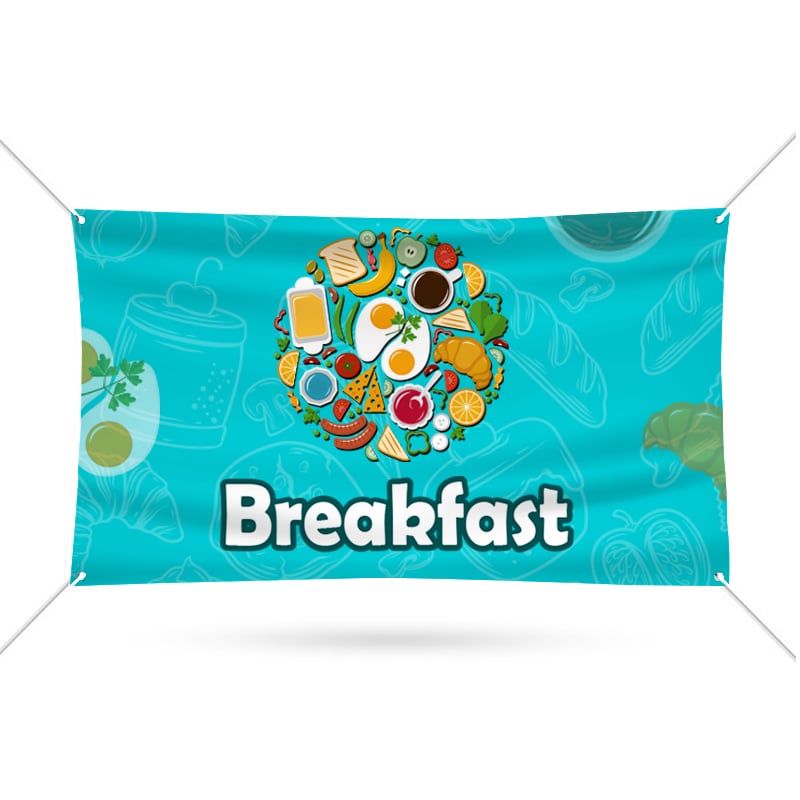 Breakfast Vinyl Banner for Restaurant