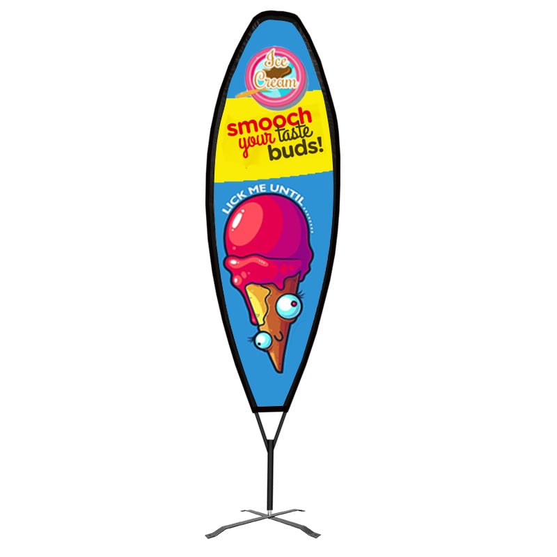 Surfer Flag for Ice Cream Shop