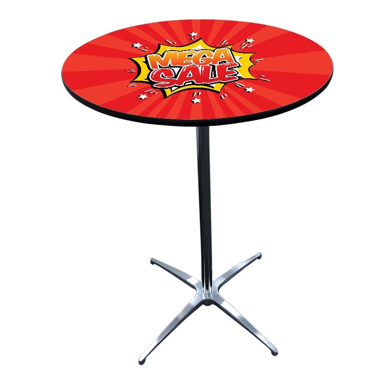Round Cocktail Table with Custom Printed Top - Canix Tip Top™