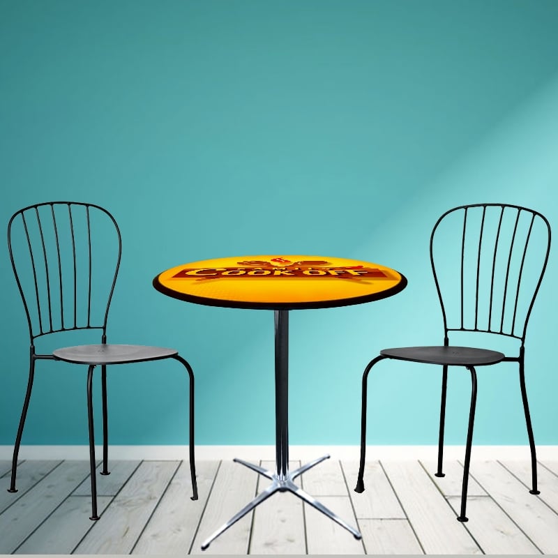 Bar Height Table with printed coustom top