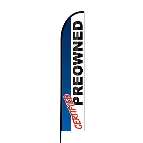 Certified Pre Owned Cars Print Feather Flag 15 Feet