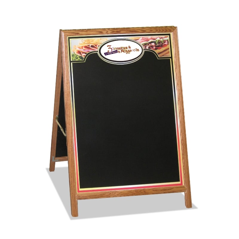 Custom Chalk Board Sidewalk A-Frame Menu Sign 