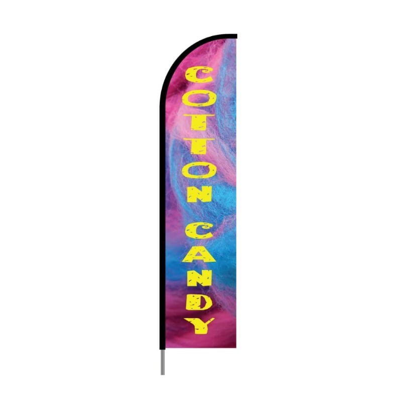 Cotton Candy Print Feather Flag