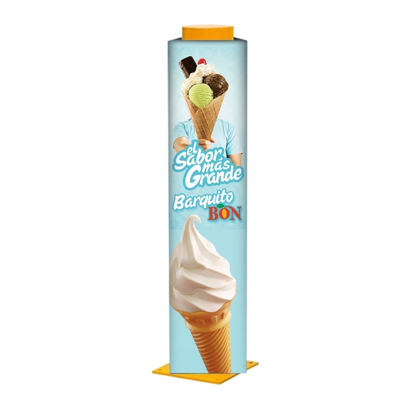 Custom Printed Pole Sleeve - Bollard Cover Sign