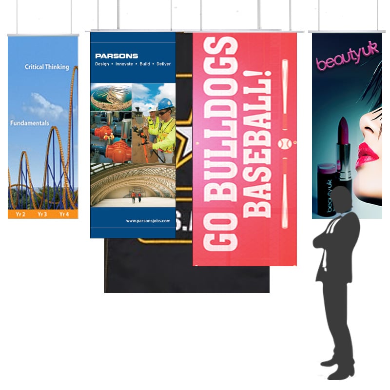 Hanging advertising signs  