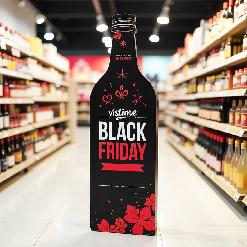 black friday print standee cutout