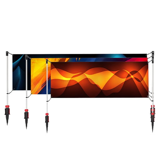 Custom Inground Outdoor Banner Signs