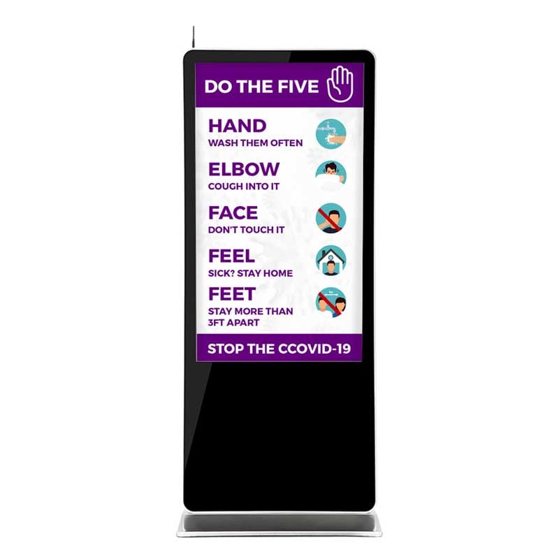 Coronavirus Precaution Digital Signage Kiosk