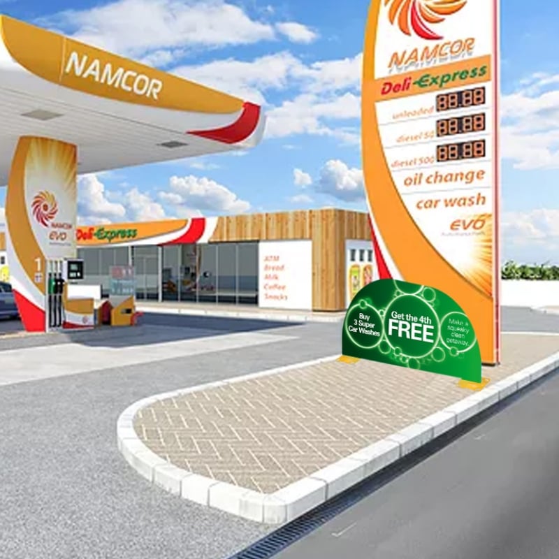 Custom Printed Double Pole Bollard Cover