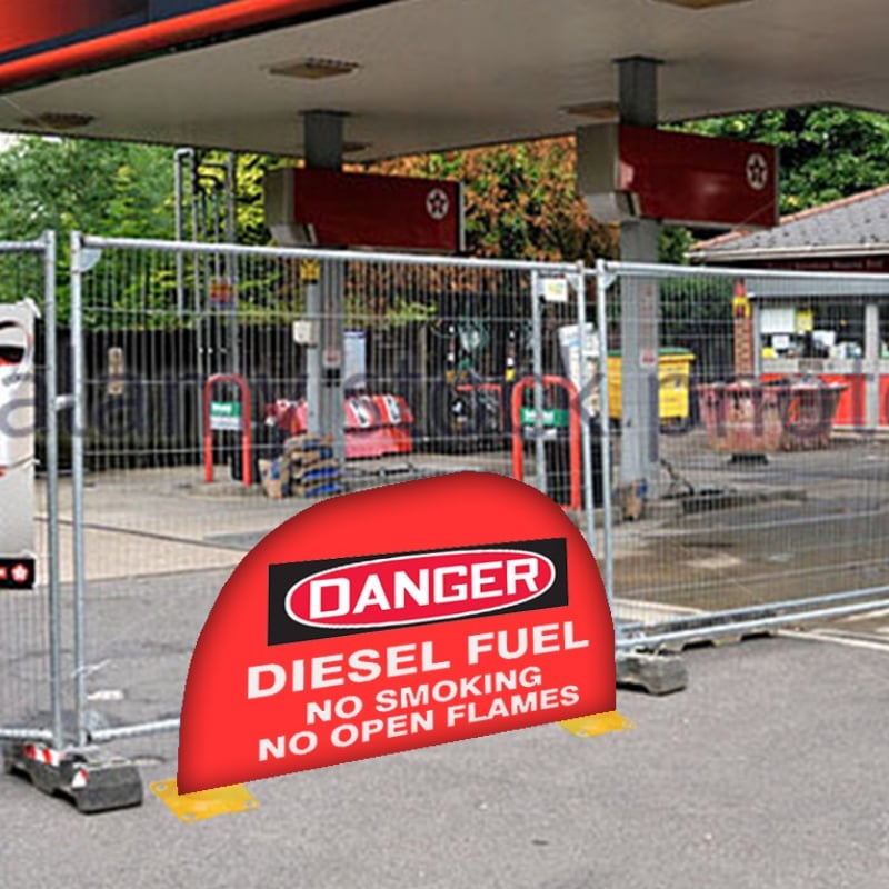 Custom Printed Double Pole Bollard Cover