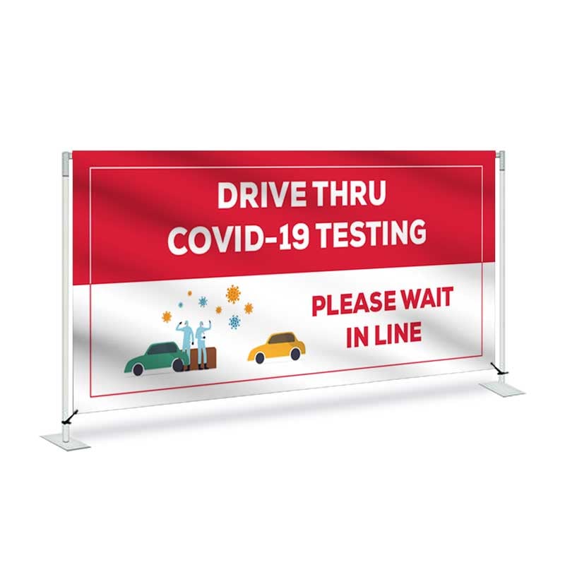Fabric Barrier System Awareness Sign