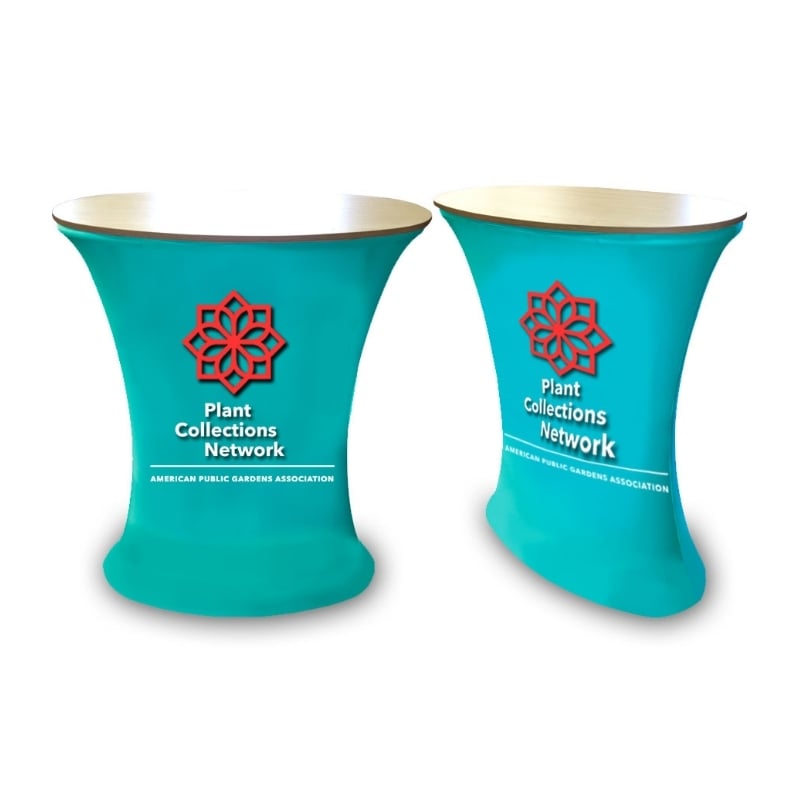 Oval Custom Counter Displays - Trade Show Podium