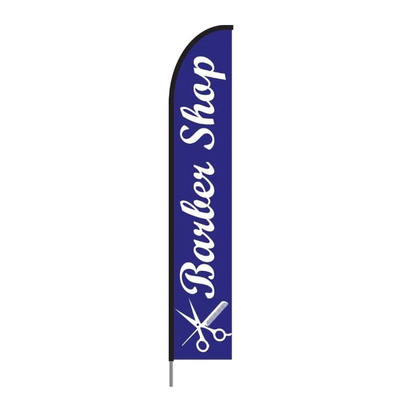 Beauty Spa Salon & Barber Shop Flag - Feather Banner