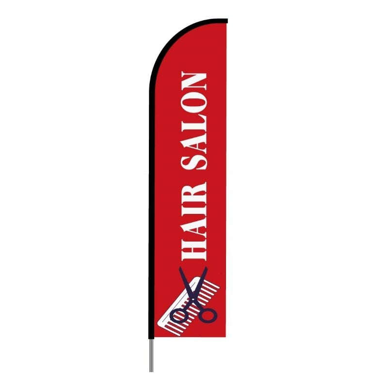 Haircuts & Hair Salon Flags - Feather Banners