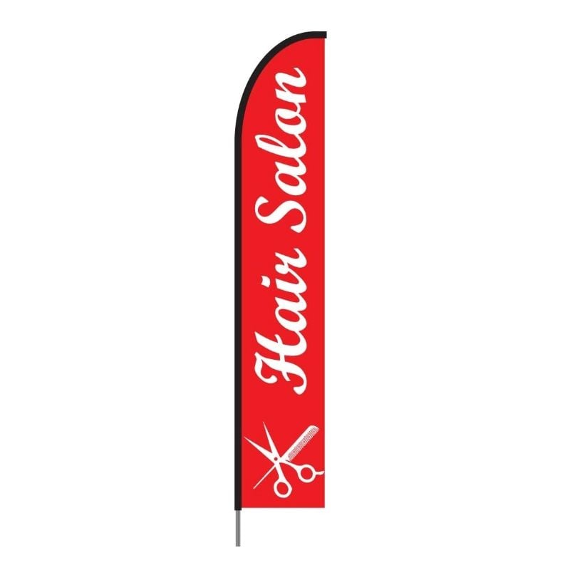 Haircuts & Hair Salon Flags - Feather Banners