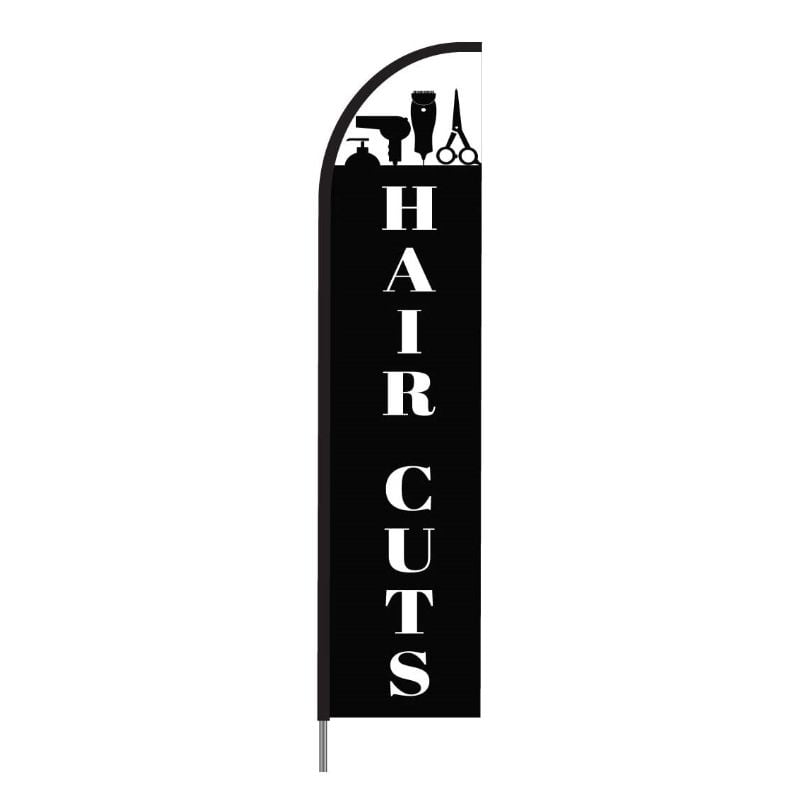 Haircuts & Hair Salon Flags - Feather Banners