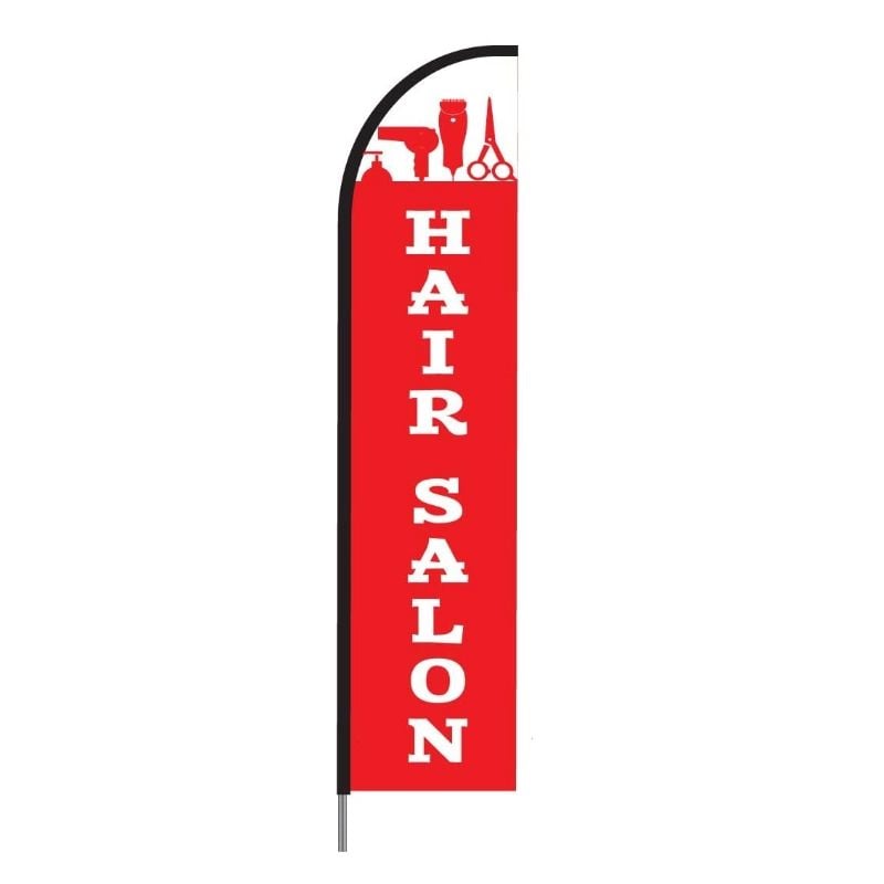 Haircuts & Hair Salon Flags - Feather Banners