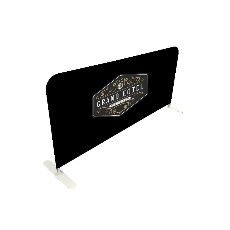 Crowd Control Barrier System with Barricade & Custom Printed Graphic