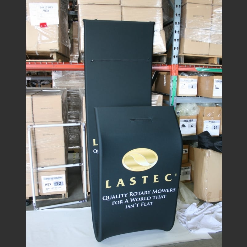Fabsta™ Plus - Tension Fabric Kiosk Display with Monitor Mount
