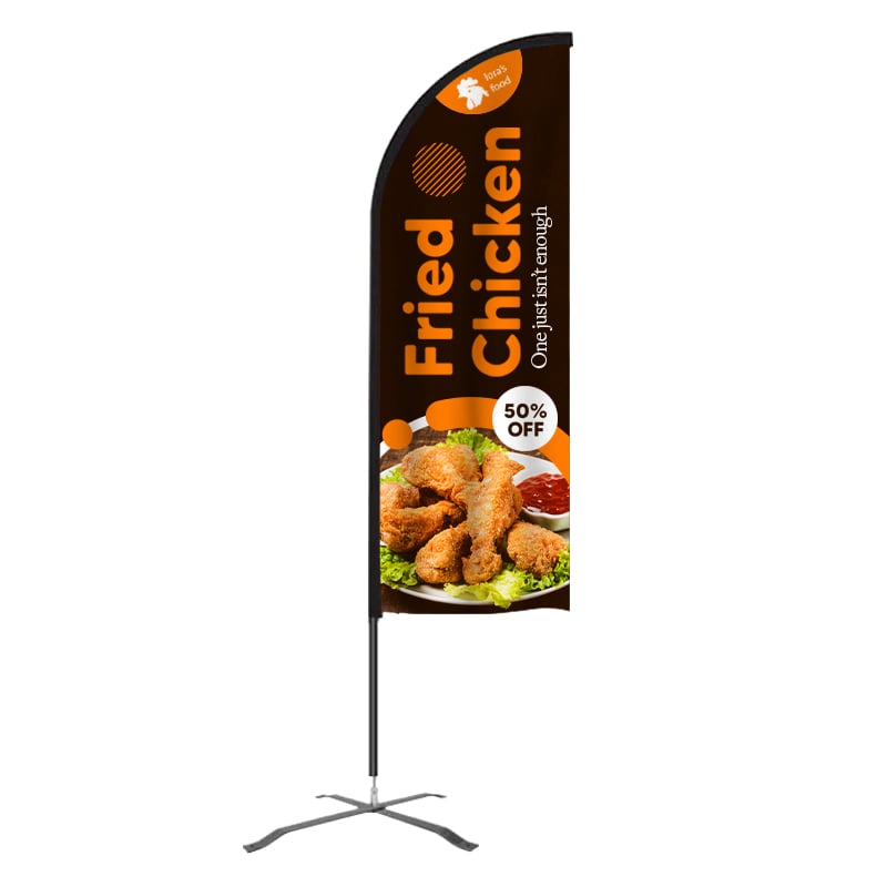 11 Feet Custom Printed Feather Flag