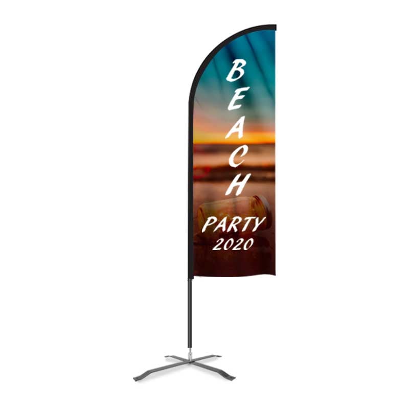 custom imprint feather flag