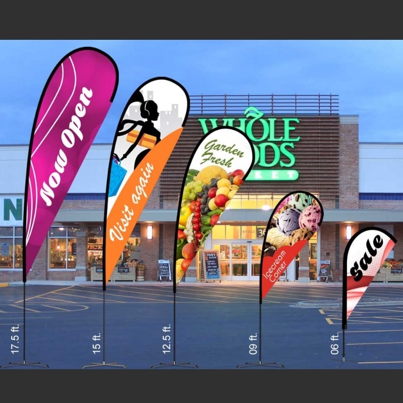 Flex Blade® (15’) - Custom Printed Teardrop Flag