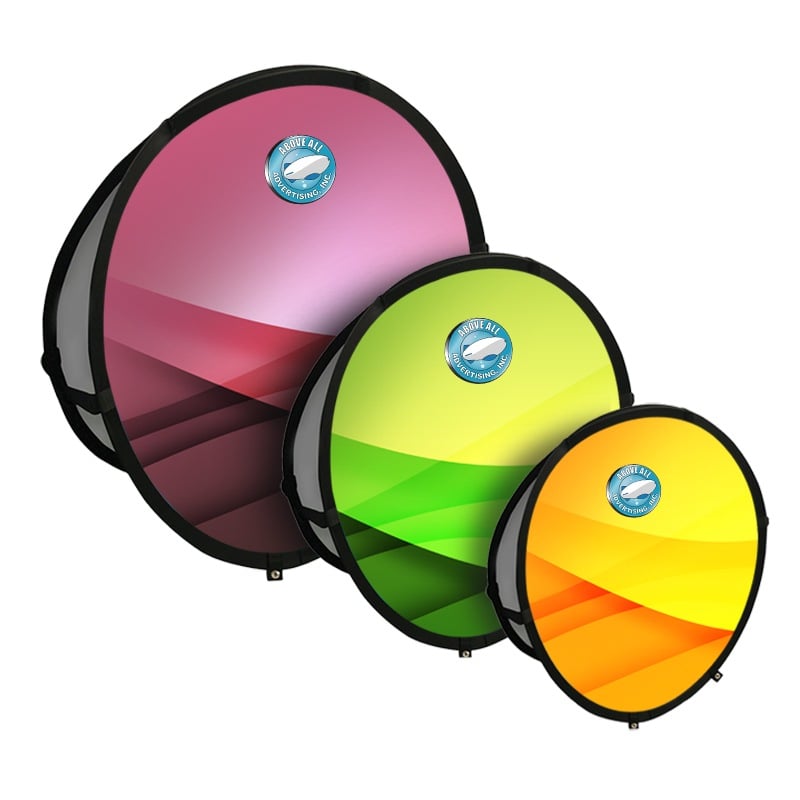 Circular Flexi Pop-up A-Frame Banners