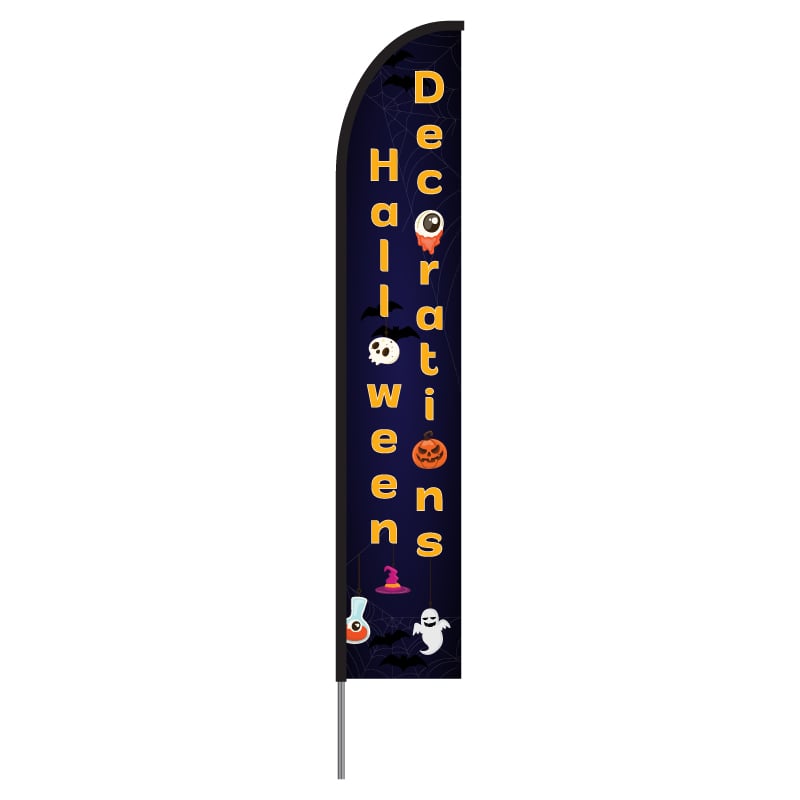 Happy Halloween Banner Feather Flag