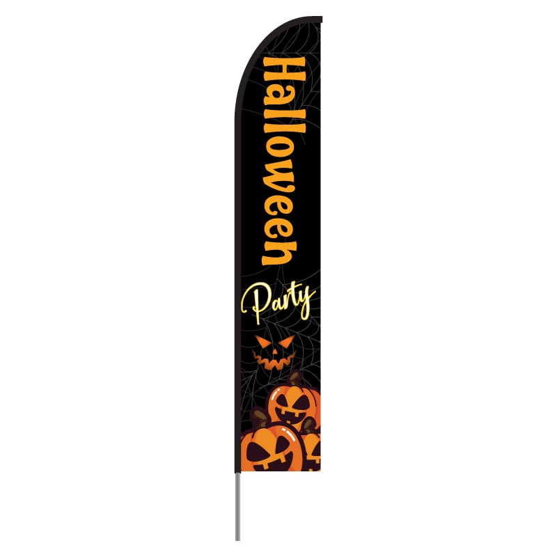 Happy Halloween Banner Feather Flag