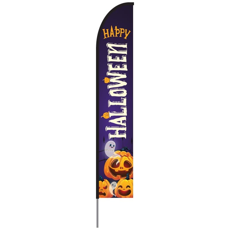 Happy Halloween Banner Feather Flag