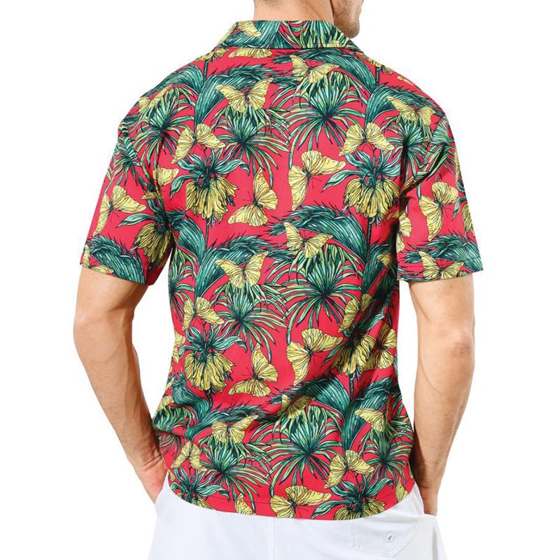 Custom Printed Hawaiian Half-Sleeve Shirt 