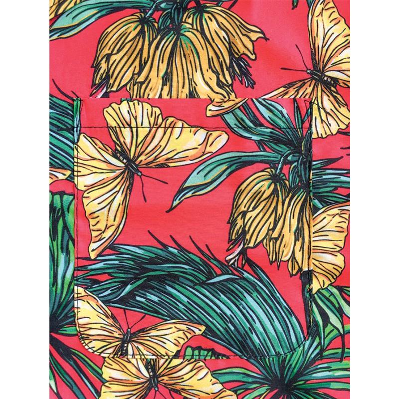 Custom Printed Hawaiian Half-Sleeve Shirt Pocket