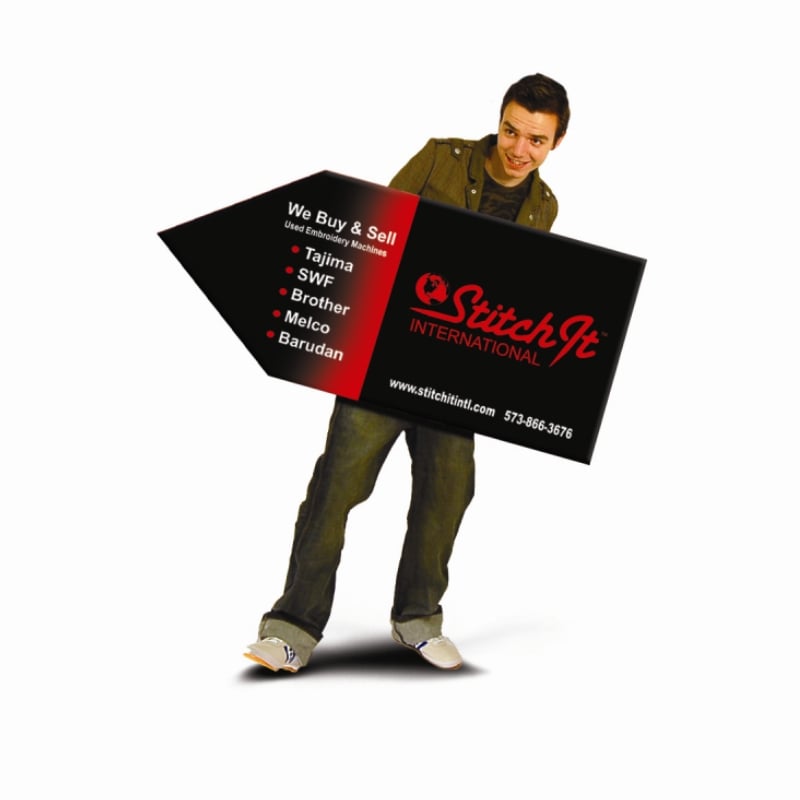 Human Directional Arrows, 6mm Coroboard Sign Spinners