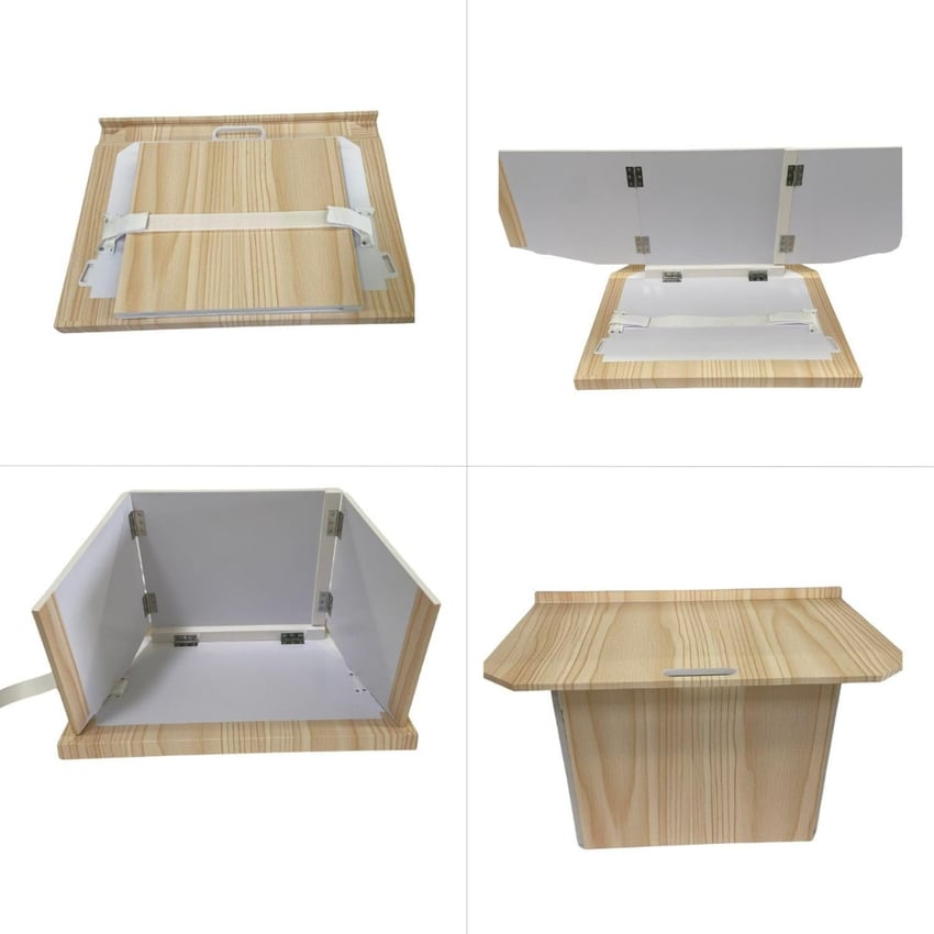 Wooden Lectern Foldable - Portable Podium Stand