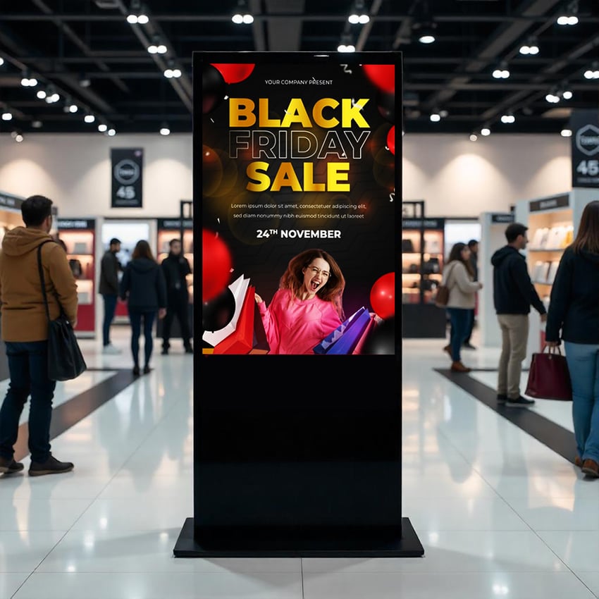 Hyper Lumin™ Touch Screen Digital Signage Kiosk, 43 / 55 Inch Display