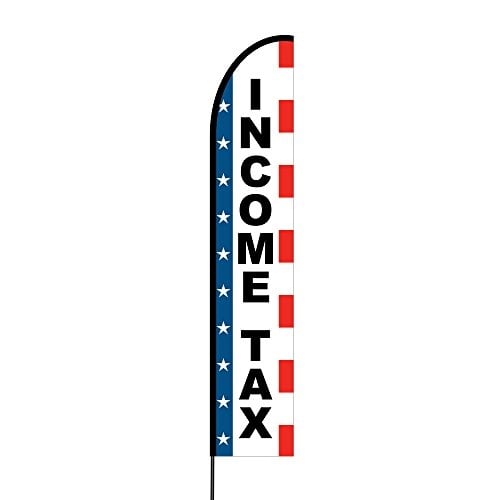 Income Tax Service Flags for Business