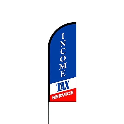 Income Tax Service Flags for Business