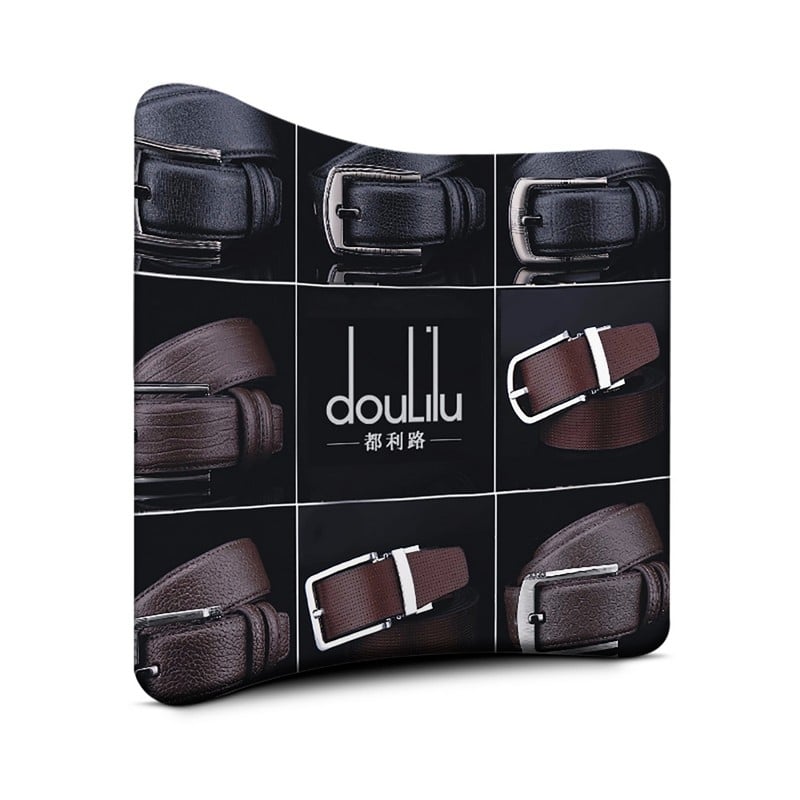 Promotional pop-up curved wall 