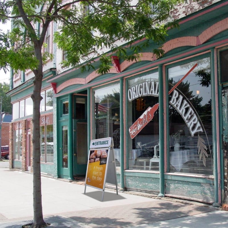 A-Frame Sandwich Board Signs With Header