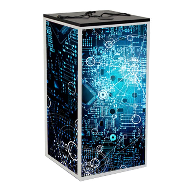LED Charging Station Counter Table