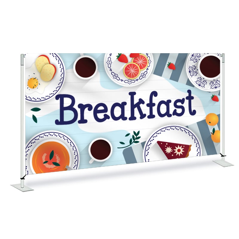 Breakfast Print Fabric Barrier System