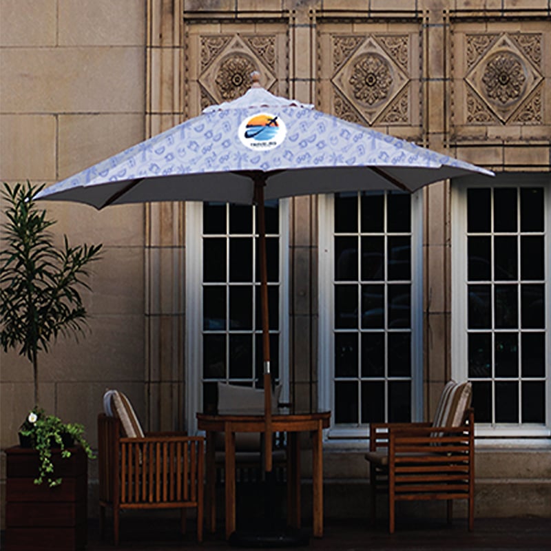 Custom Printed Market Umbrella for Restaurants